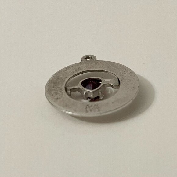 Vintage Sterling Silver RJL July Brithstone Charm No Loop - Picture 9 of 12